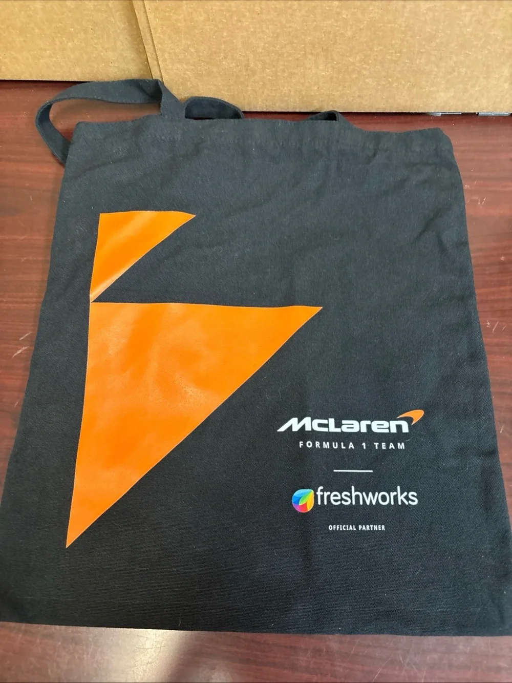 Oracle Red Bull F1 McLaren Racing Max Verstappen AT&T canvas bag Totes 17